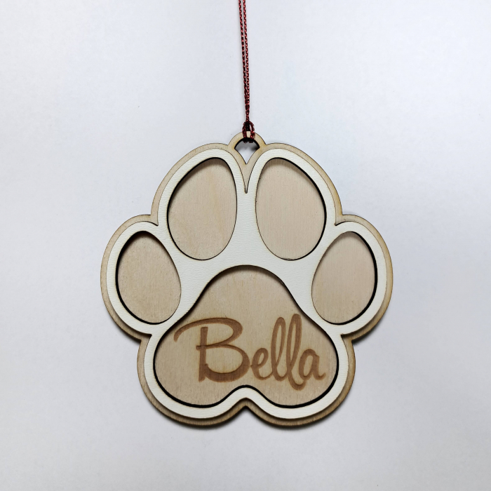 Glob personalizat din lemn - Crăciun - Cățel - Model 1 [1]