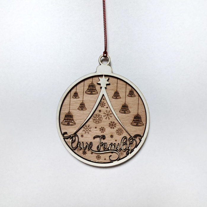 Glob personalizat din lemn - Our family [2]