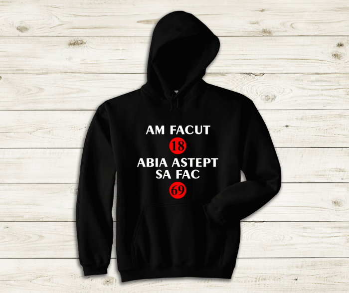 Hanorac Personalizat - Aniversare - Am făcut 18 [1]