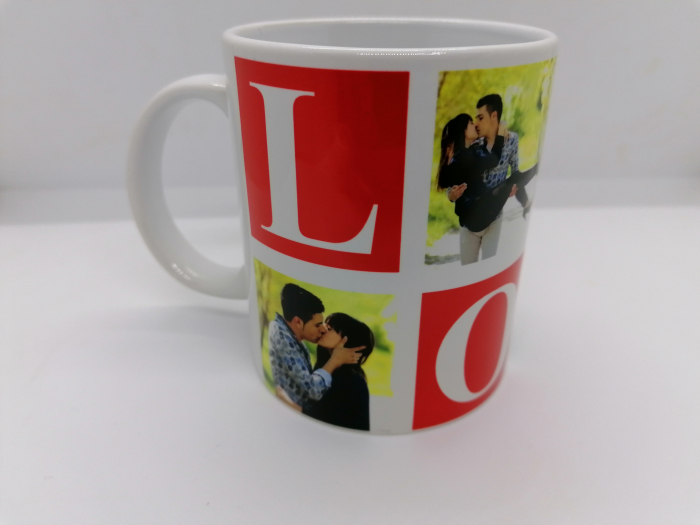 Cană personalizată cu 4 poze - LOVE [2]