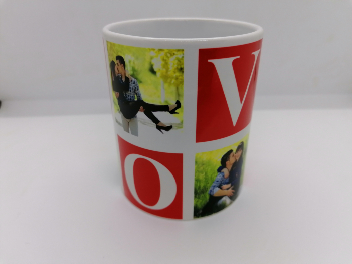 Cană personalizată cu 4 poze - LOVE [3]