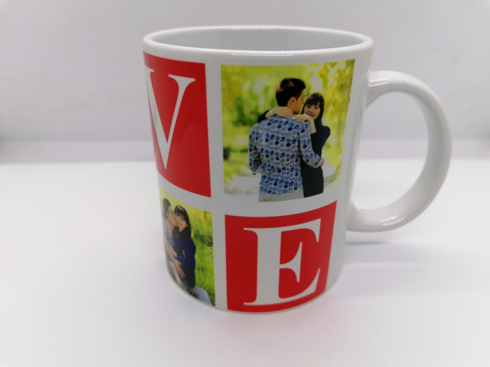 Cană personalizată cu 4 poze - LOVE [4]