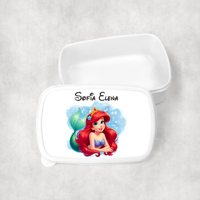 Lunch box personalizat cu nume - Ariel - Mica Sirenă [1]