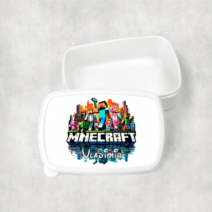 Lunch box personalizat cu nume - Minecraft [1]