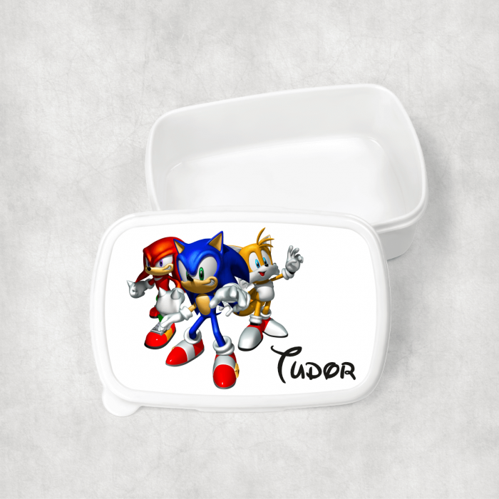 Lunch box personalizat cu nume - Sonic Mania [1]