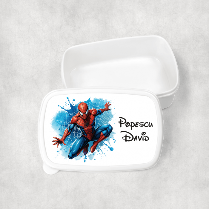 Lunch box personalizat cu nume - Spiderman [1]