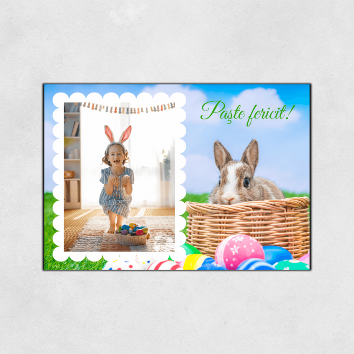 Magnet personalizat Paște - Poză și text [1]