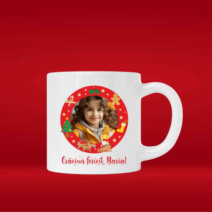 Mini cană personalizată cu poză și mesaj - Model 1 [1]