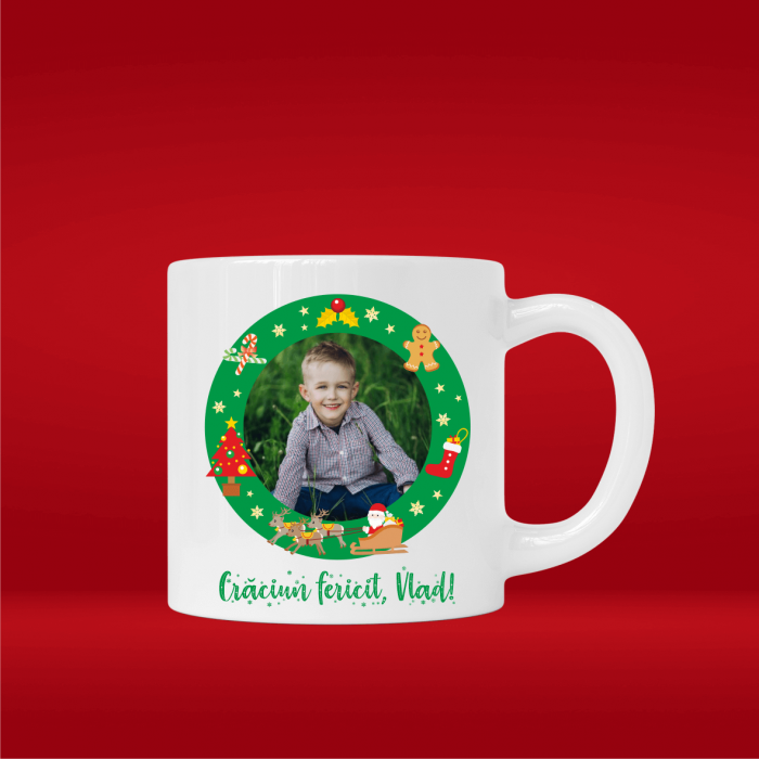 Mini cană personalizată cu poză și mesaj - Model 2 [1]
