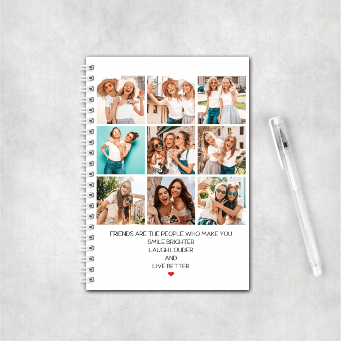 Notebook personalizat cu 9 poze și text [1]