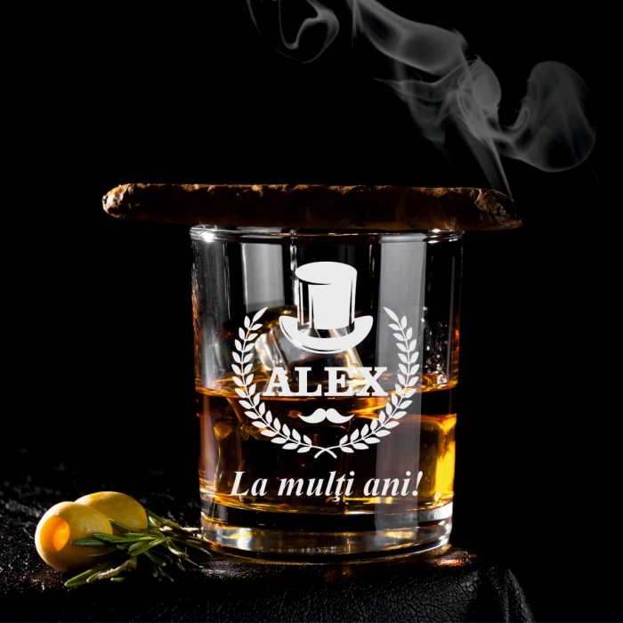 Pahar Whisky Personalizat - Nume [1]