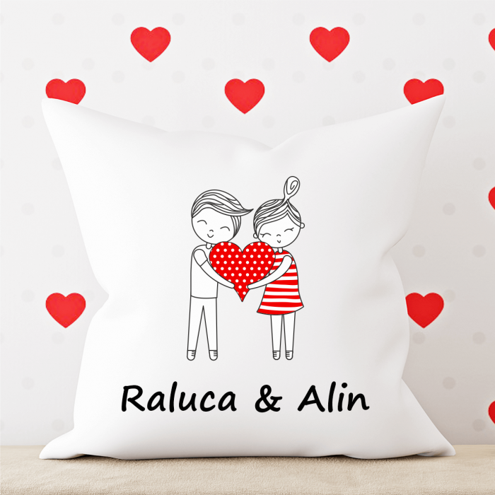 Pernă personalizată - Cuplu - Nume [1]