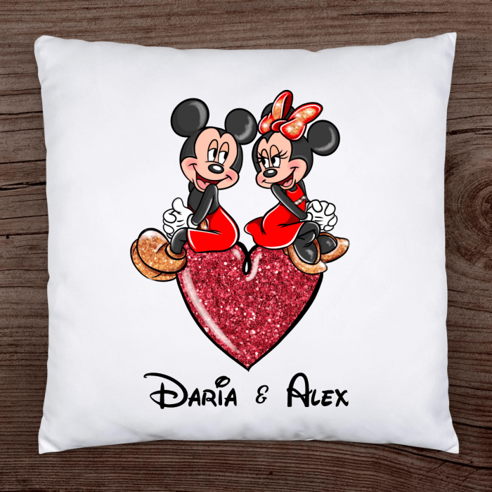 Pernă personalizată - Mickey & Minnie - Model 2 [1]