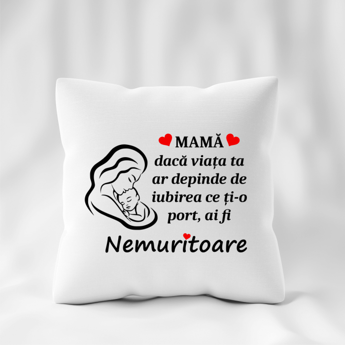 Pernă personalizată cu text - Pentru Mamă [1]