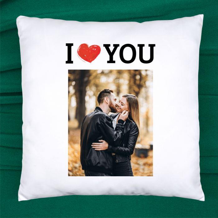 Pernă personalizată - Poză - I love you [1]