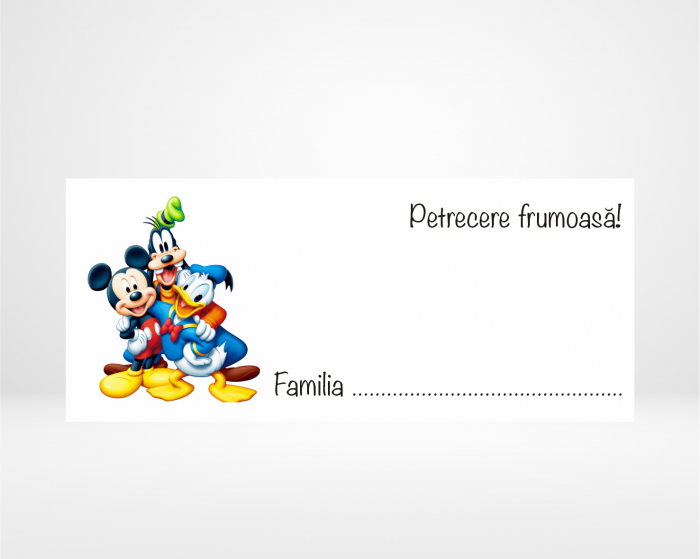 Plic de bani pentru botez - Mickey - Poză [2]