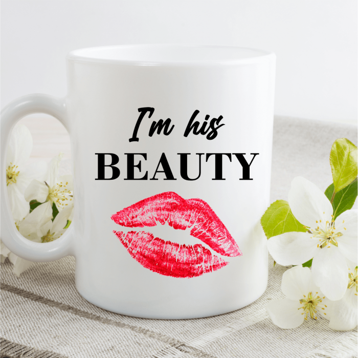 Set Căni Personalizate Cuplu - I'm Her Beast și I'm His Beauty [2]