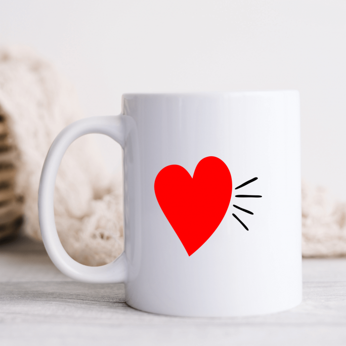 Set căni personalizate cuplu - Magnet - Heart [2]