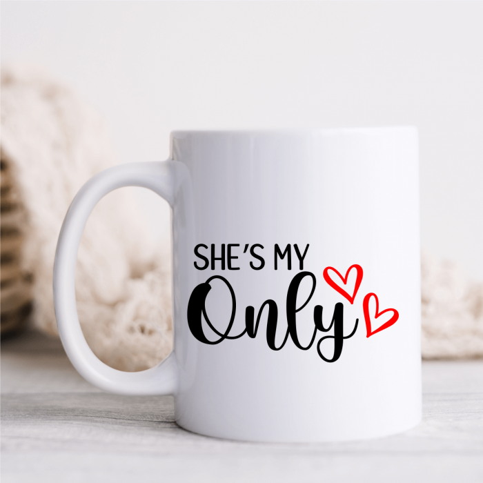 Set căni personalizate cuplu - She's - He's my only [2]