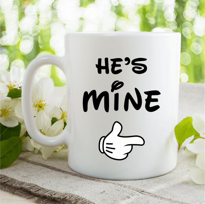 Set Căni Personalizate Cuplu - She's Mine și He's Mine [2]