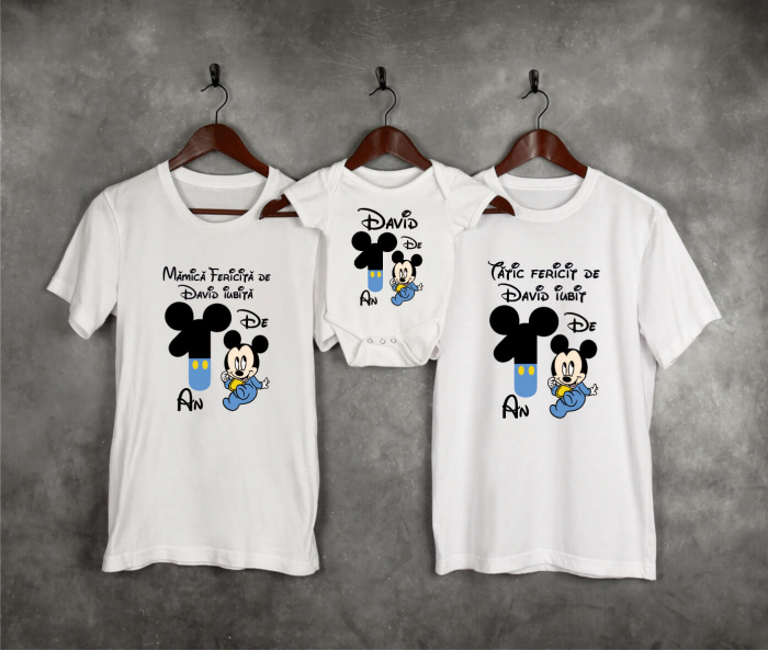 Tricouri personalizate Aniversare 1 an - Baby Mickey [1]