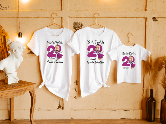 Set tricouri personalizate aniversare - Masha [1]