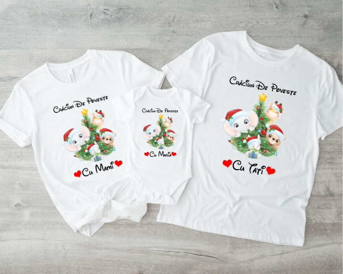 Set tricouri personalizate -  Crăciun de Poveste - Elefănțel [1]