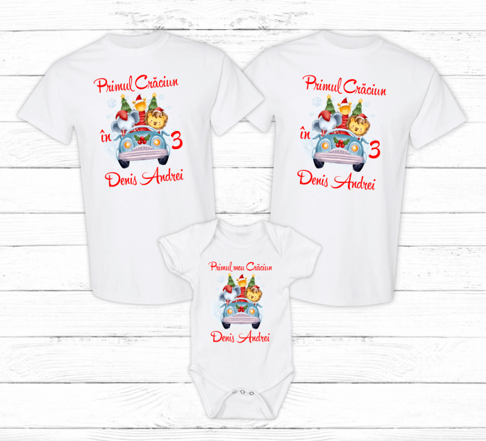 Set tricouri personalizate - Crăciun - Safari [1]