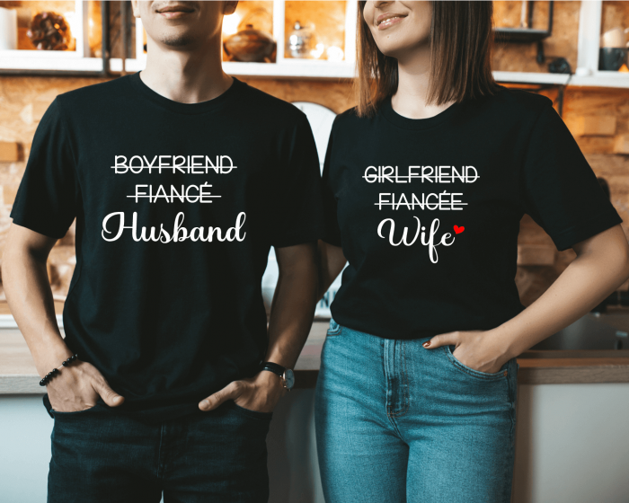 Set tricouri personalizate pentru cuplu - Husband & Wife [1]