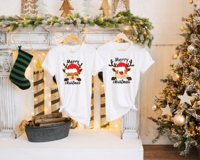 Set tricouri personalizate pentru cuplu - Merry Christmas - Reni [1]