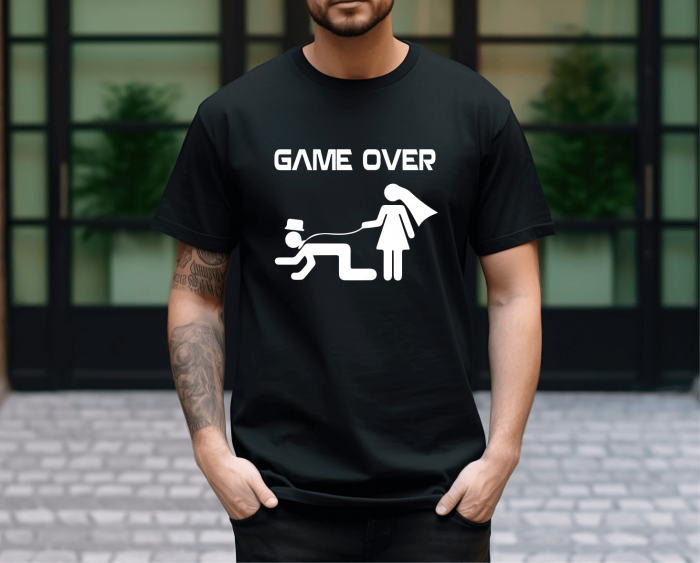 Tricou mire - Petrecerea burlacilor - Game over - M2 [1]