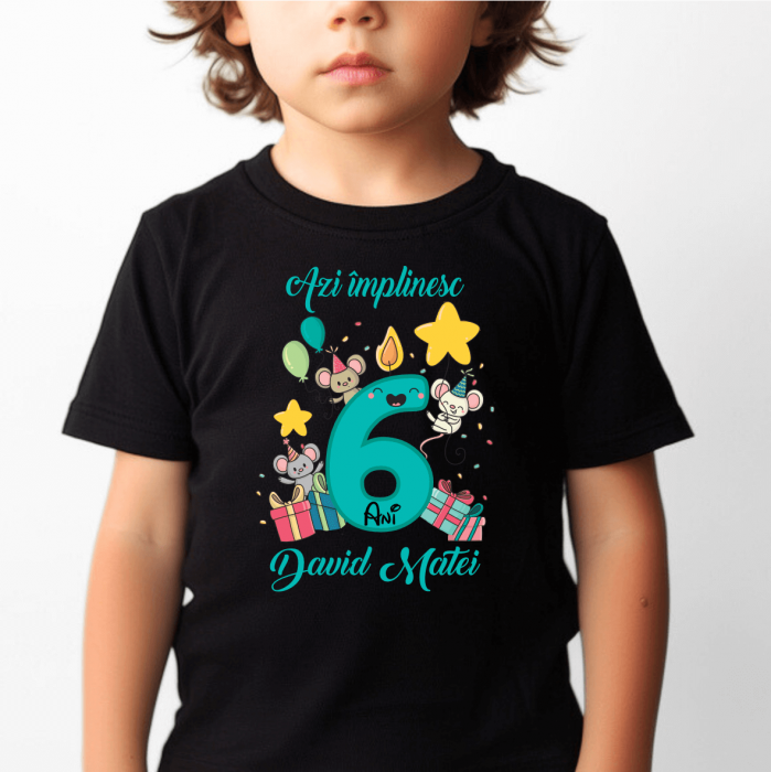Tricou personalizat - Aniversare - Model băiat [2]