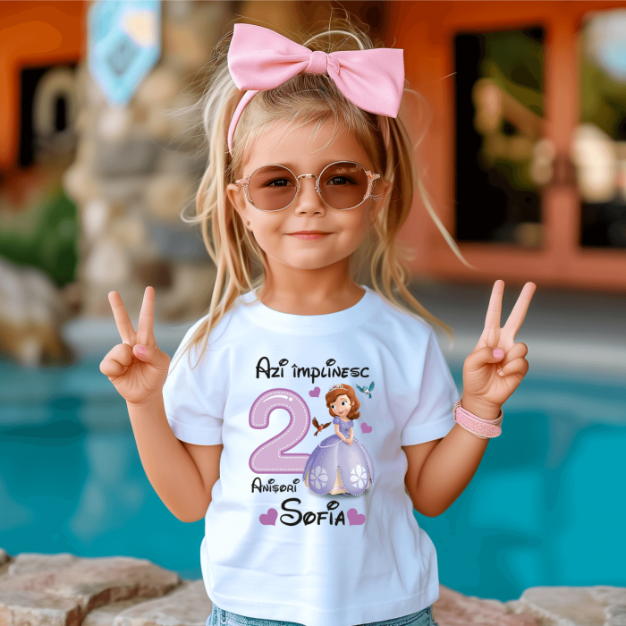 Tricou personalizat aniversare - Prințesa Sofia [1]
