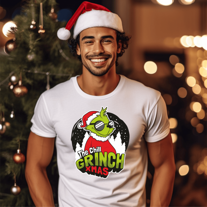 Tricou personalizat - Chill Grinch XMas [1]