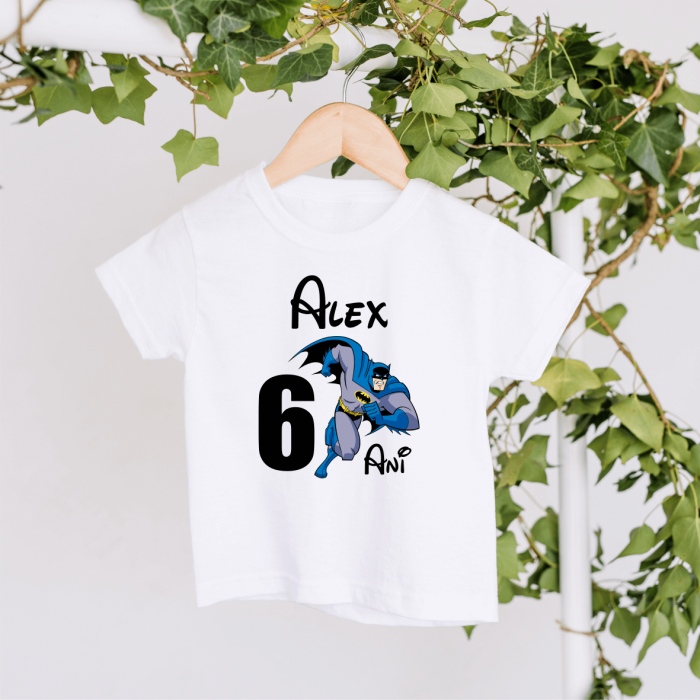 Tricou personalizat copil aniversare - Batman [1]