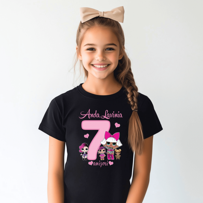 Tricou personalizat copil - Aniversare - LOL Surprise! Girls [2]