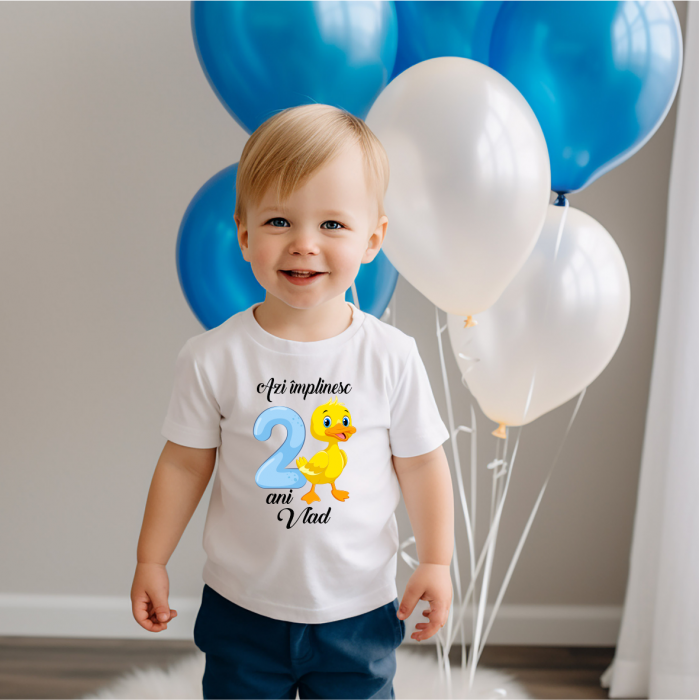 Tricou personalizat copil aniversare - Rățușcă [1]