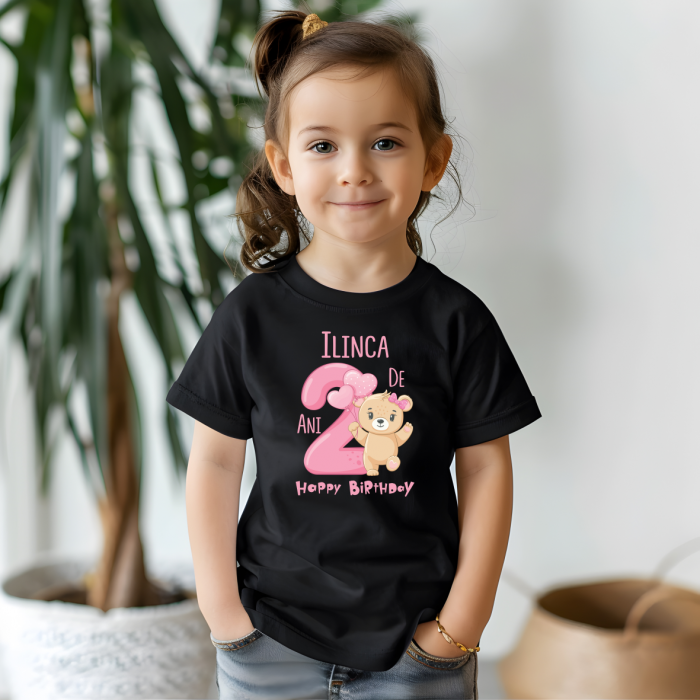 Tricou personalizat copil aniversare - Ursuleț [2]