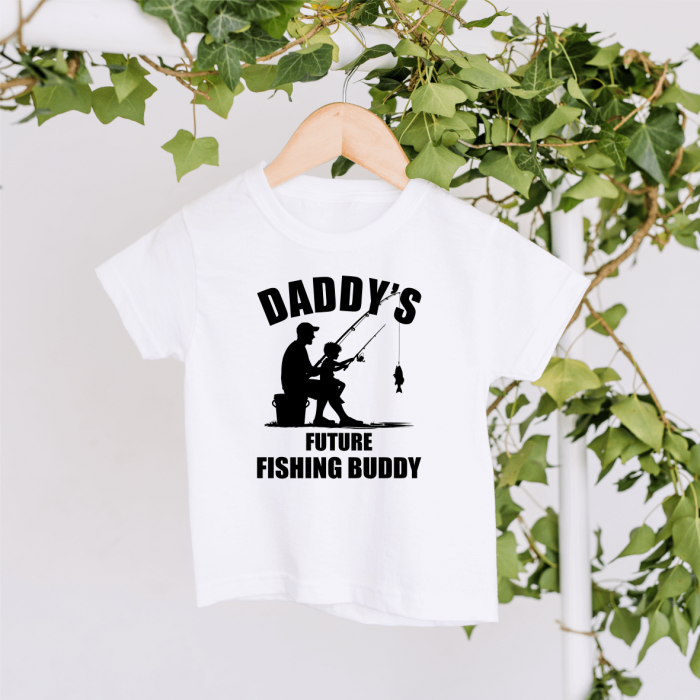 Tricou personalizat copil - Daddy's future fishing buddy [1]