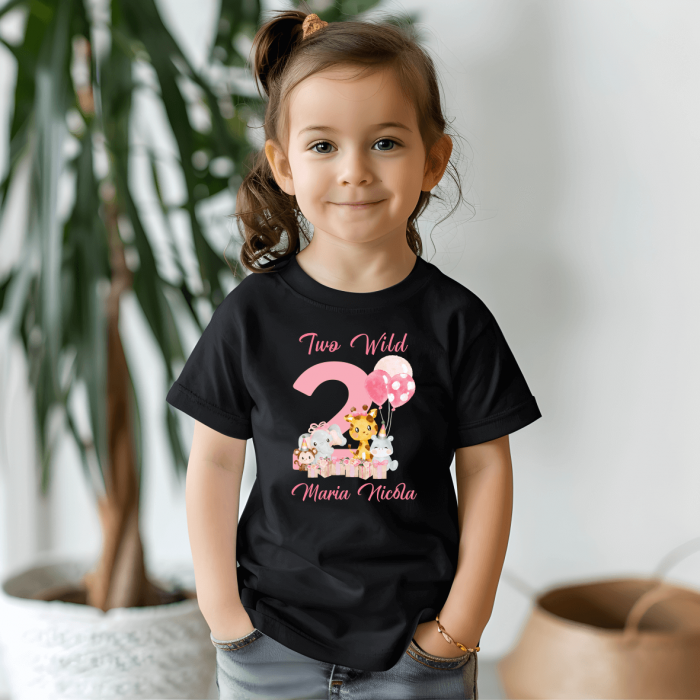 Tricou personalizat copil - Safari - Model fetiță [2]