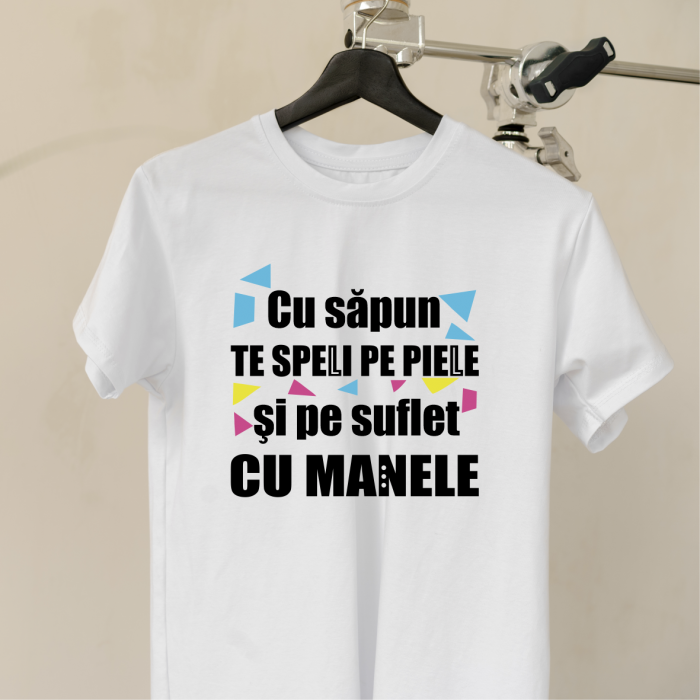 Tricou personalizat - Cu săpun te speli pe piele [1]