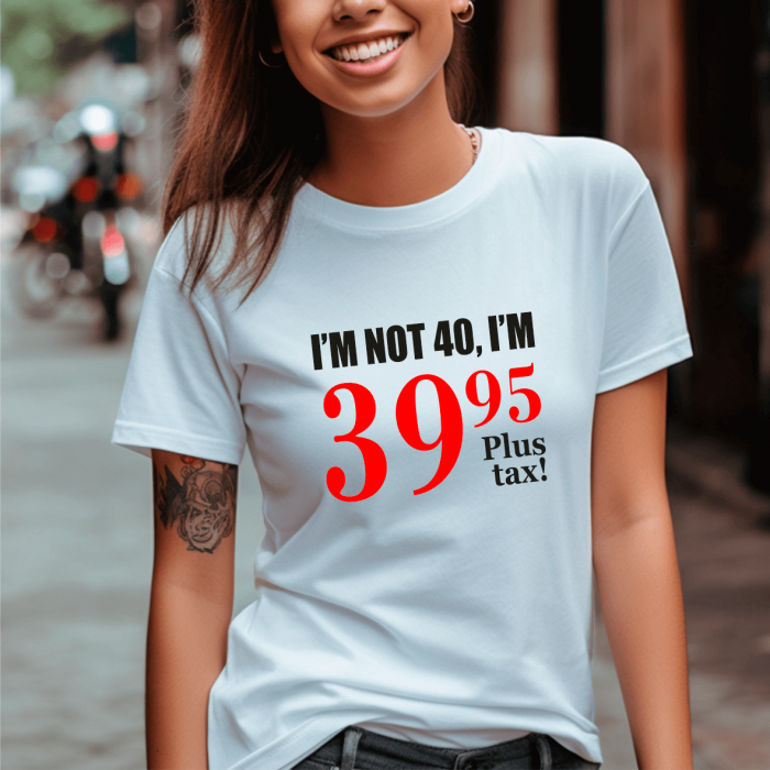 Tricou personalizat - I'm not 40 [1]