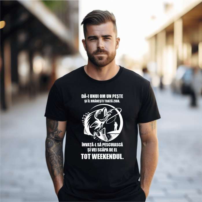 Tricou personalizat pescar - Tot weekendul [1]