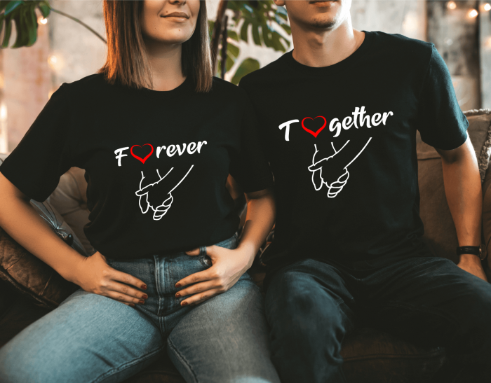 Set tricouri personalizate pentru cuplu - Forever Together [1]