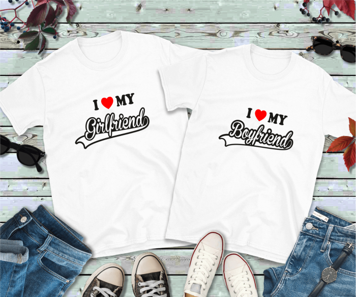 Set tricouri personalizate pentru cuplu - I love my girlfriend - boyfriend 2 [1]