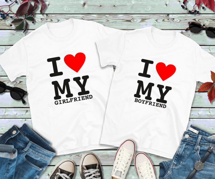 Set tricouri personalizate pentru cuplu - I love my girlfriend - boyfriend [1]