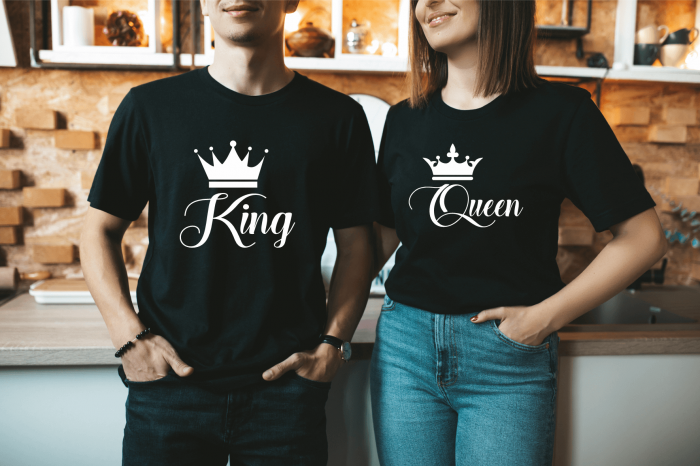 Set tricouri personalizate pentru cuplu - King și Queen [1]