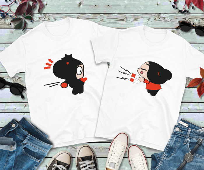 Set tricouri personalizate pentru cuplu - Love Magnet [1]