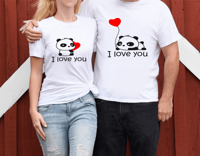 Set tricouri personalizate pentru cuplu - Love you [1]