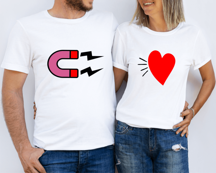 Tricouri personalizate pentru cuplu - Magnet - Heart [1]